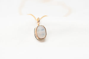 Rose cut Moonstone Necklace