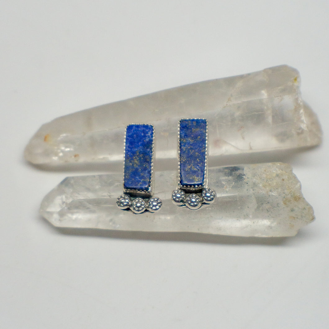 Lapis Lazuli Saloon Studs