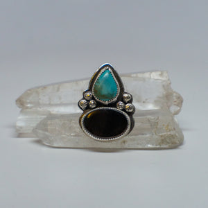 Turquoise & Oregon Obsidian