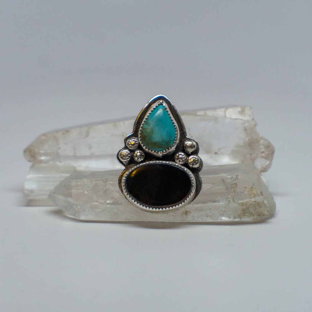 Turquoise & Oregon Obsidian