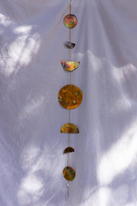 Crystal Quartz Moon Phase Wall Hanging