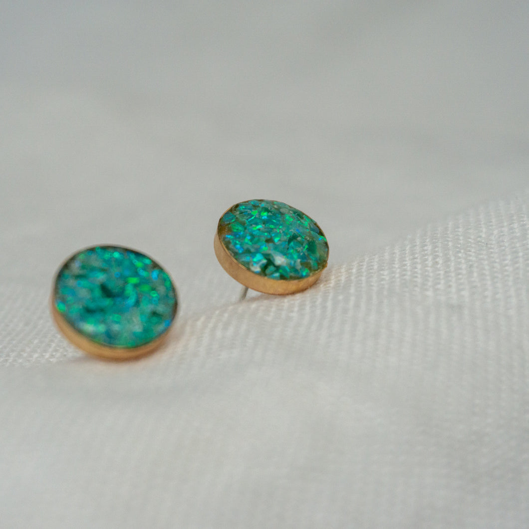 Opal Inlay Studs