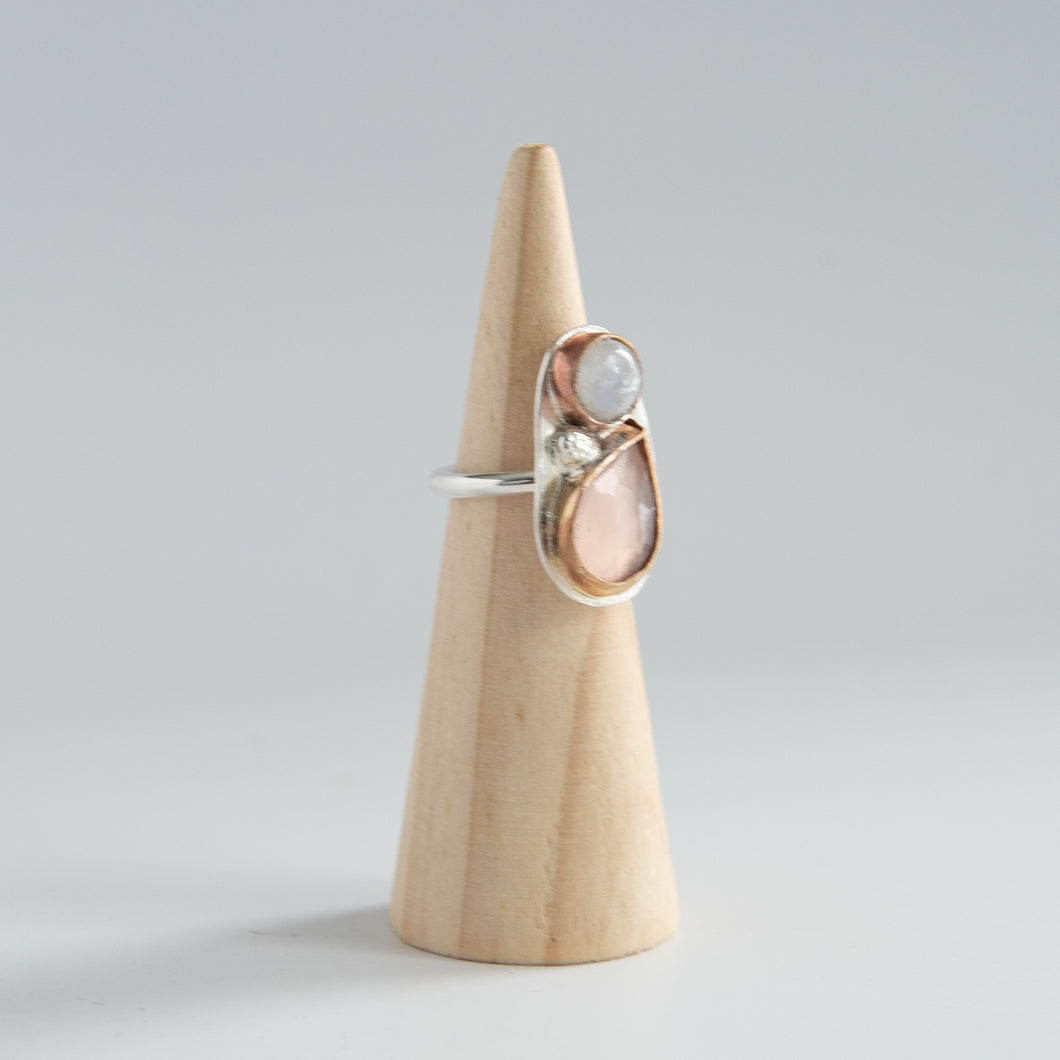 Soften, Rose Quartz & Moonstone Shield