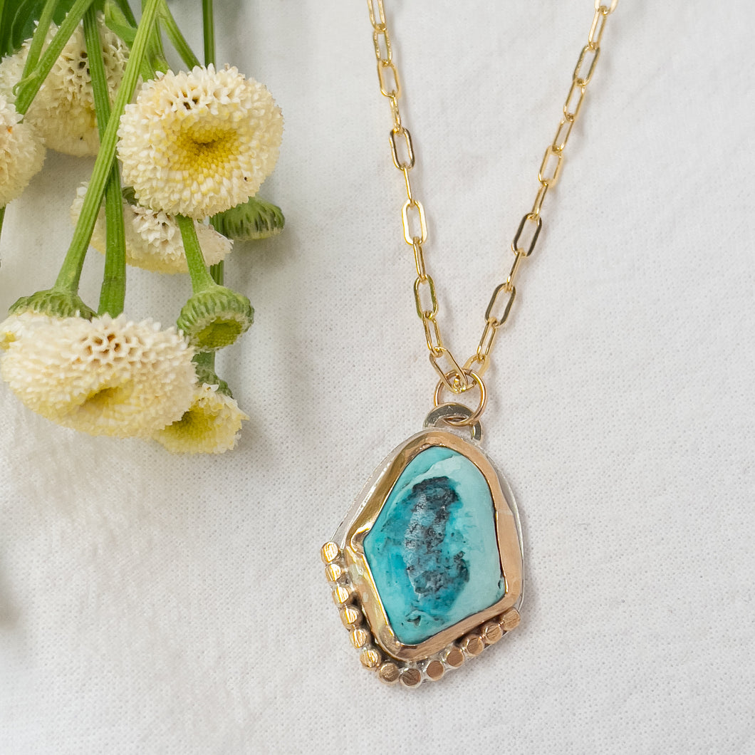 Turquoise & Gold Necklace No.1
