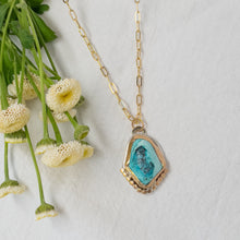 Load image into Gallery viewer, Turquoise &amp; Gold Necklace No.1
