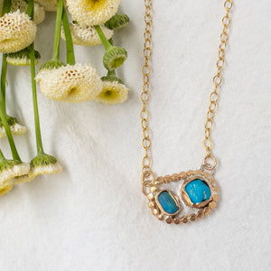 Turquoise & Gold Necklace No.3