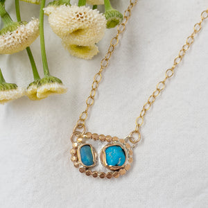 Turquoise & Gold Necklace No.3