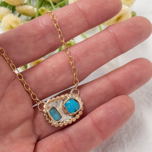 Turquoise & Gold Necklace No.3