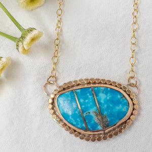 Turquoise & Gold Necklace No.5