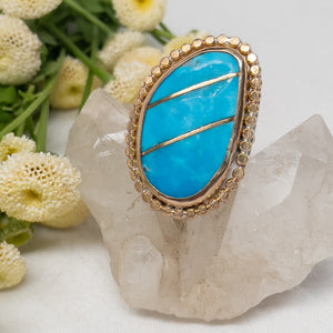 Turquoise & Gold Ring No.4