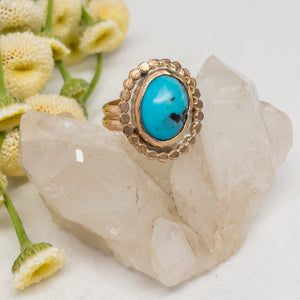 Turquoise & Gold Ring No.5