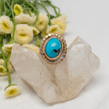 Load image into Gallery viewer, Turquoise &amp; Gold Ring No.5
