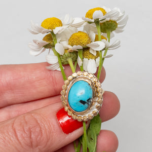 Turquoise & Gold Ring No.5