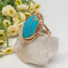 Load image into Gallery viewer, Turquoise &amp; Gold Ring No.6
