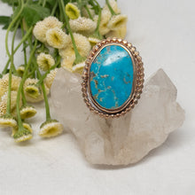 Load image into Gallery viewer, Turquoise &amp; Gold Ring No.7
