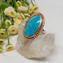 Load image into Gallery viewer, Turquoise &amp; Gold Ring No.7
