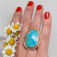 Load image into Gallery viewer, Turquoise &amp; Gold Ring No.7
