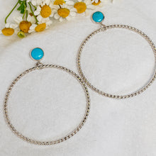 Load image into Gallery viewer, Turquoise &amp; Sterling Silver Earrings No.7
