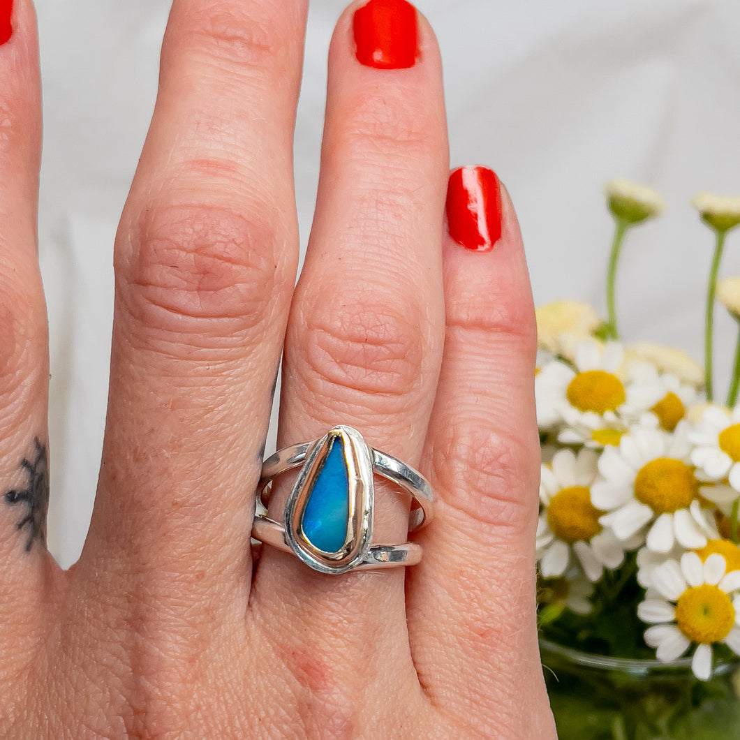 Turquoise & 14k Gold Ring No.1