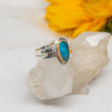 Load image into Gallery viewer, Turquoise &amp; 14k Gold Ring No.3
