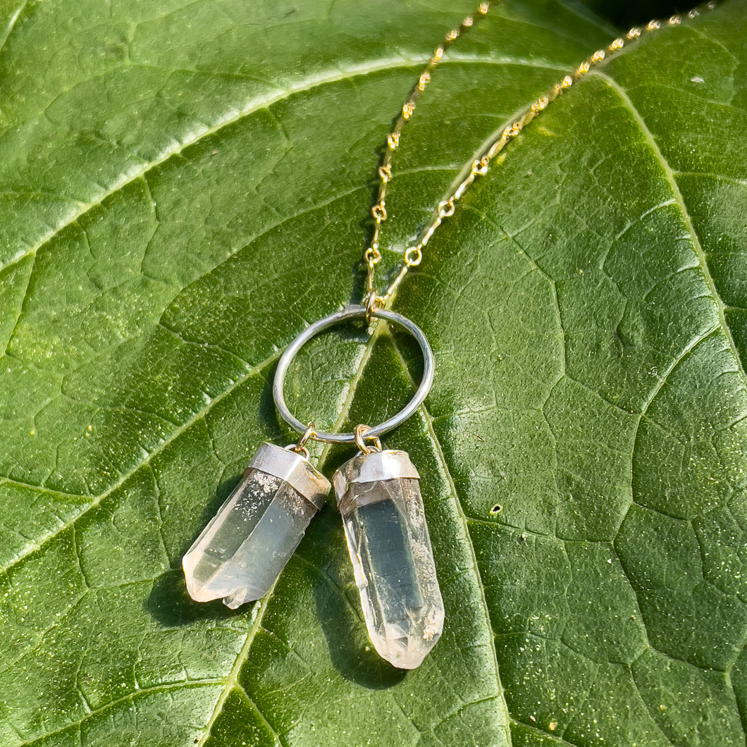 Crystal Quartz Necklace Style No.1