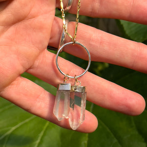Crystal Quartz Necklace Style No.1