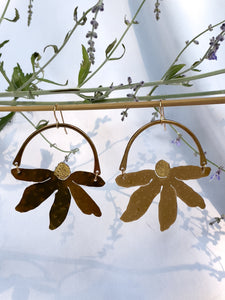 Sunshine Glam Flower Earrings