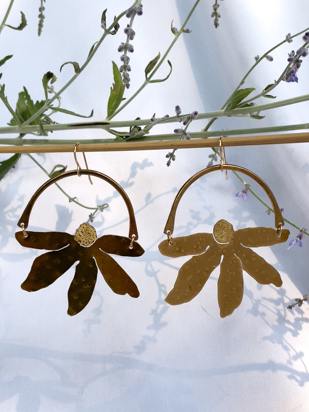 Sunshine Glam Flower Earrings